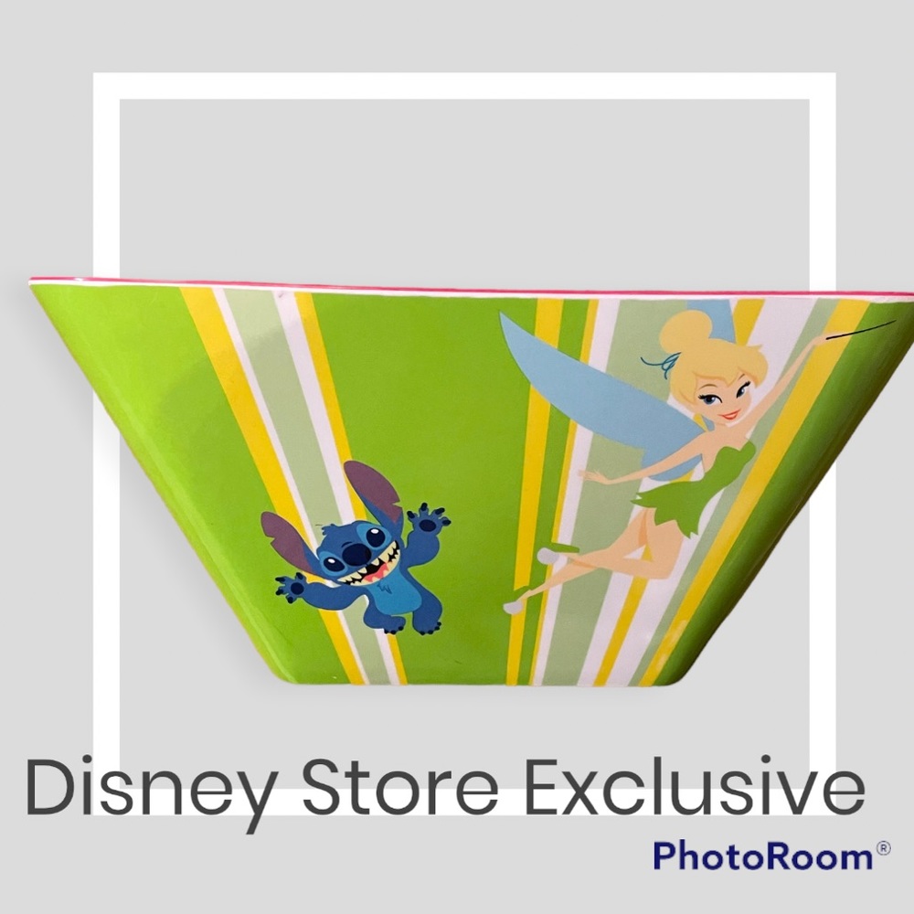 Vintage Disney Store Exclusive Mickey & Friends Melamine Square Serving Bowl